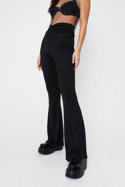Slinky Ruched Waist Flares