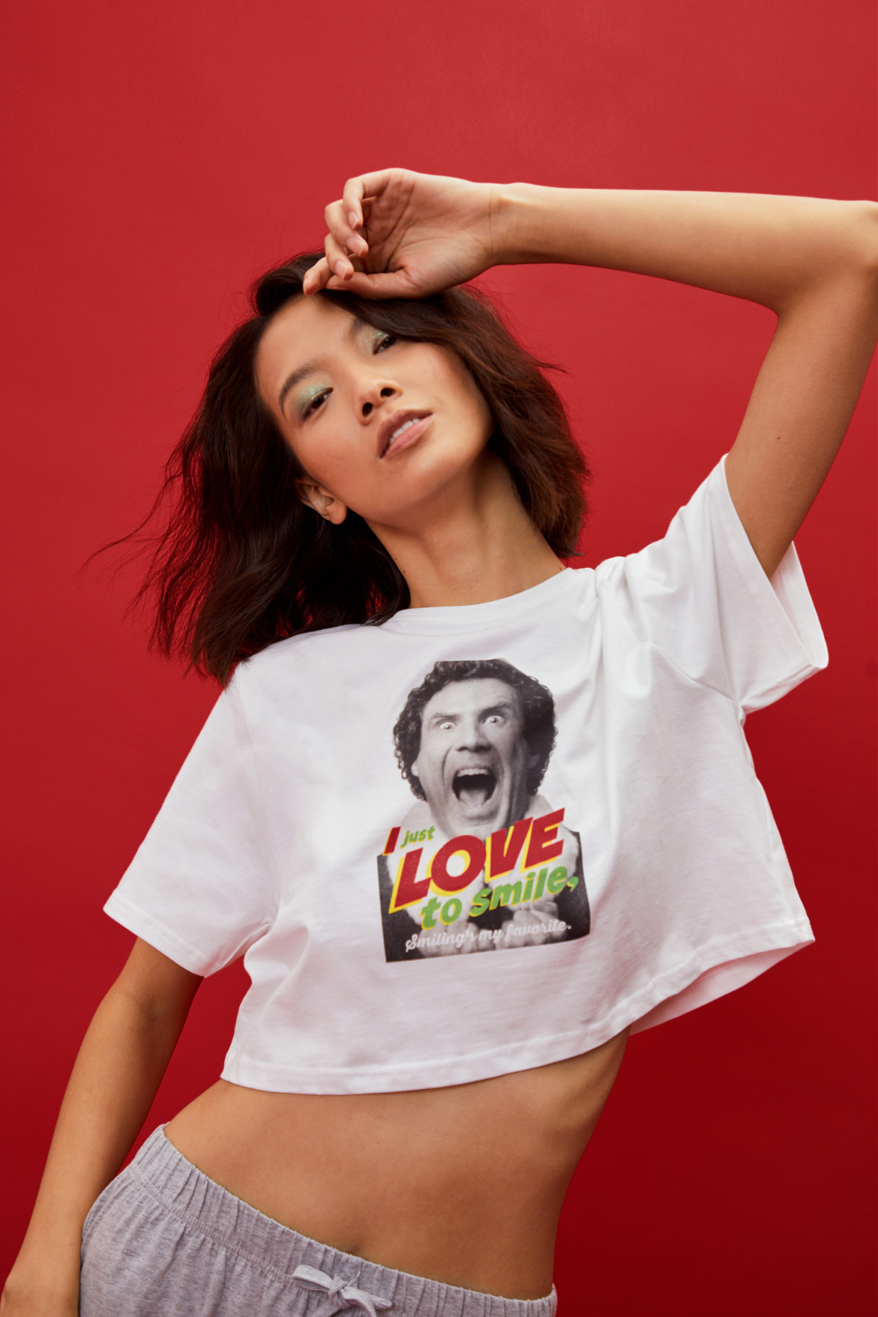 I Just Love To Smile Elf Jogger Pajama Set