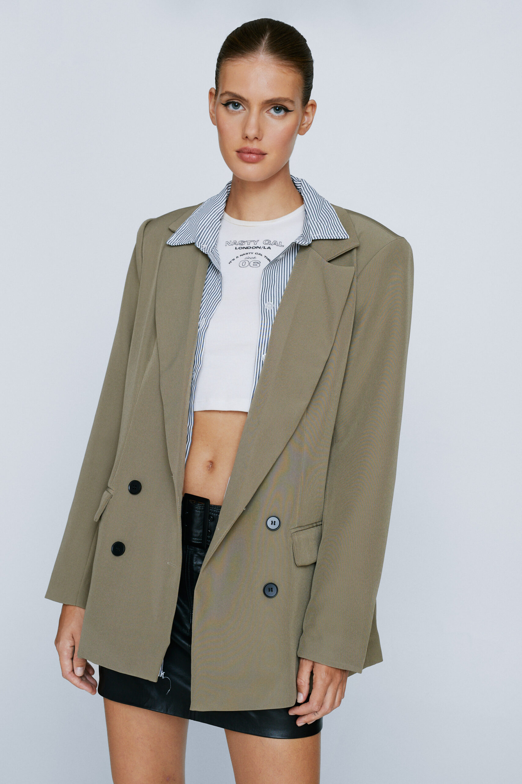 Out Of Hours Oversized Double Breasted Blazer 