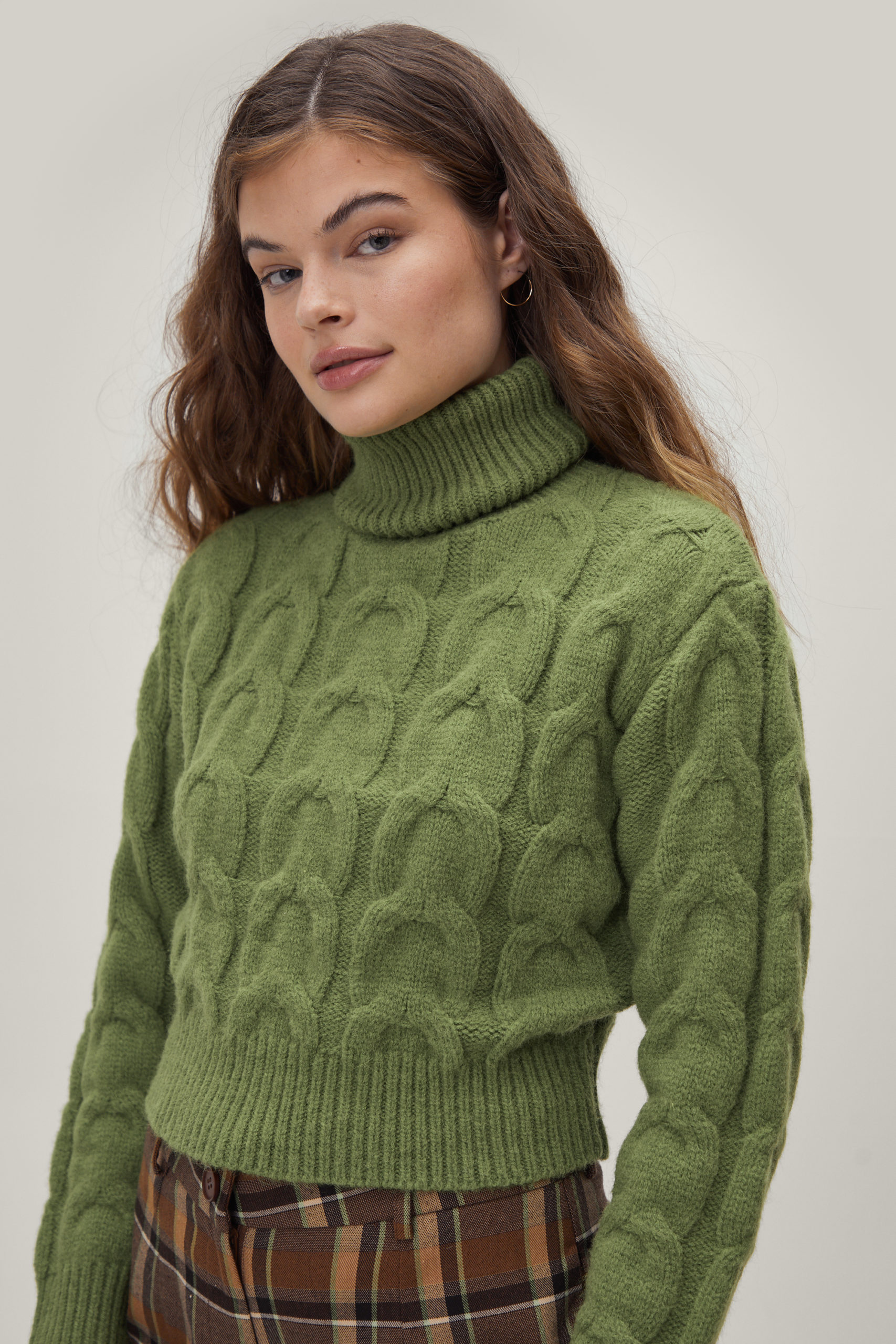 Recycled Cable Knit Sweater