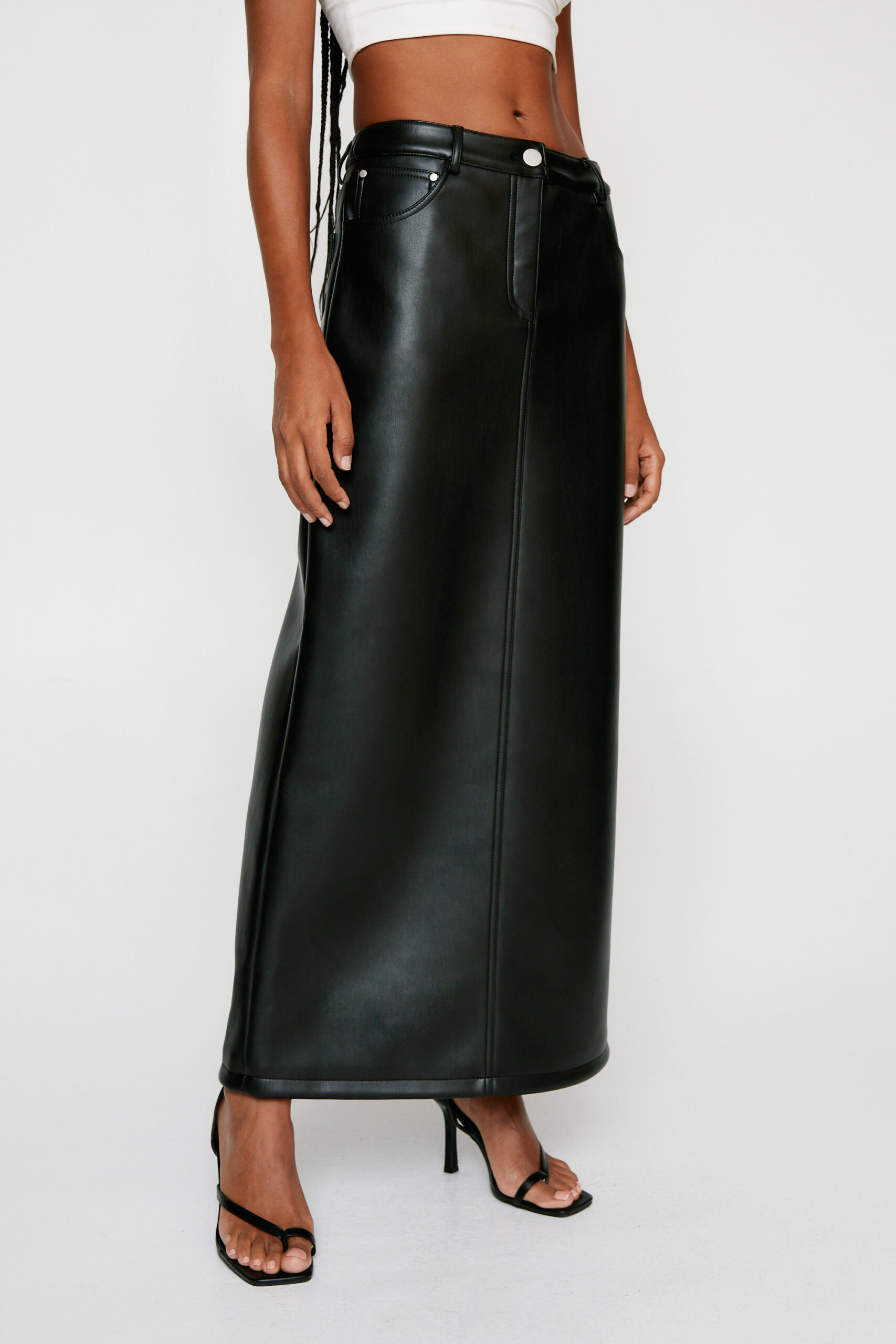 Premium Faux Leather Maxi Skirt