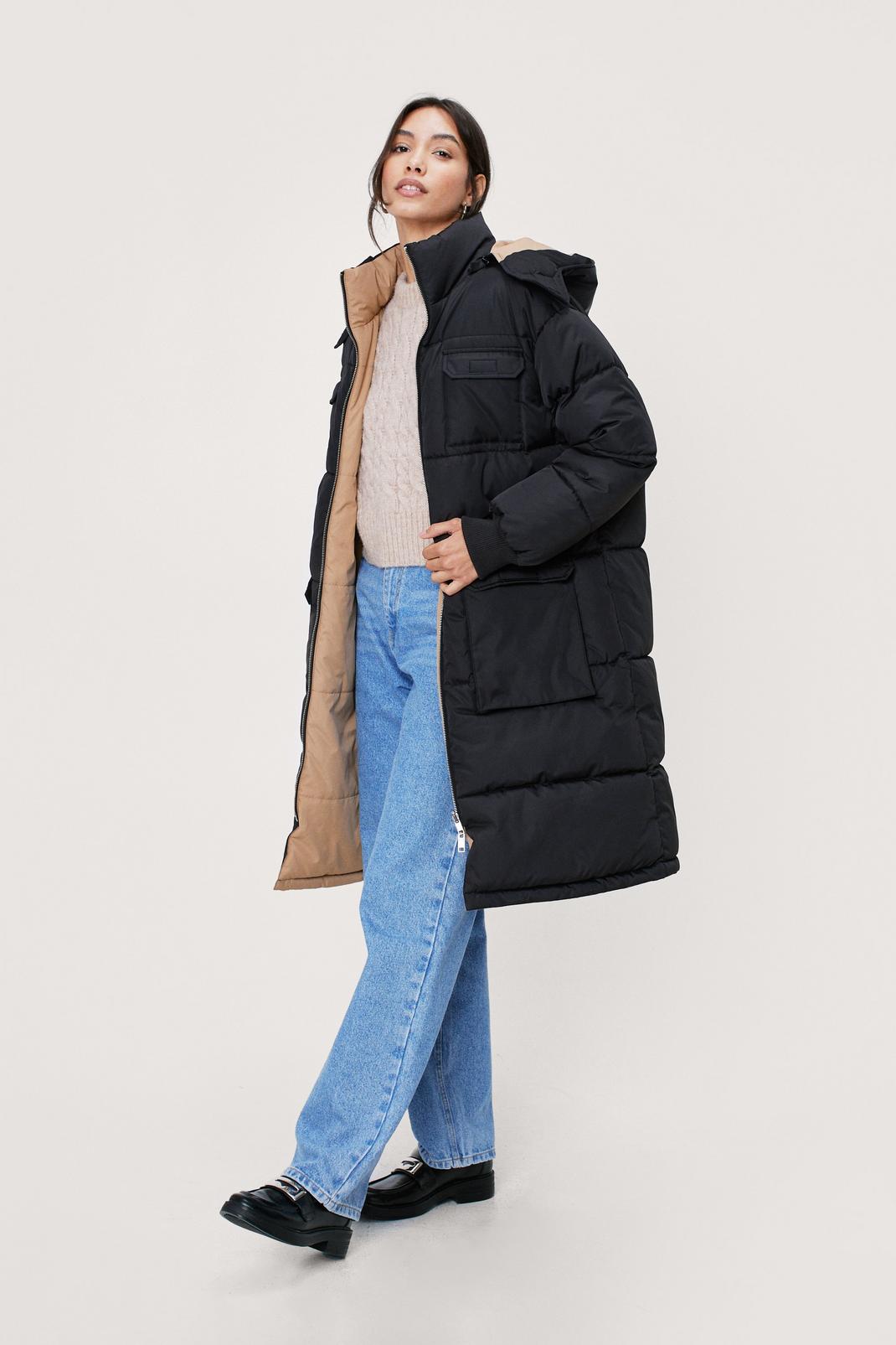 Reversible Longline Hooded Coat