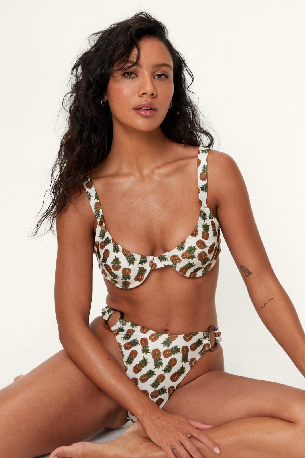 Recycled Pineapple Underwire Bikini Top