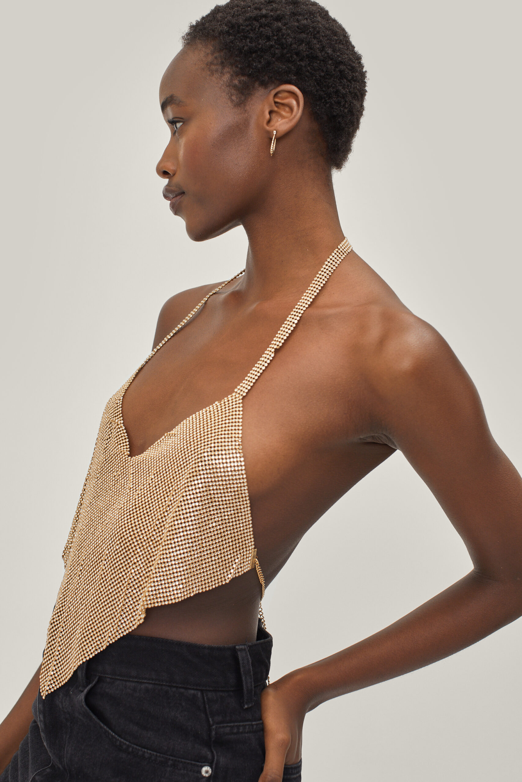 Hanky Hem Chainmail Cami Top
