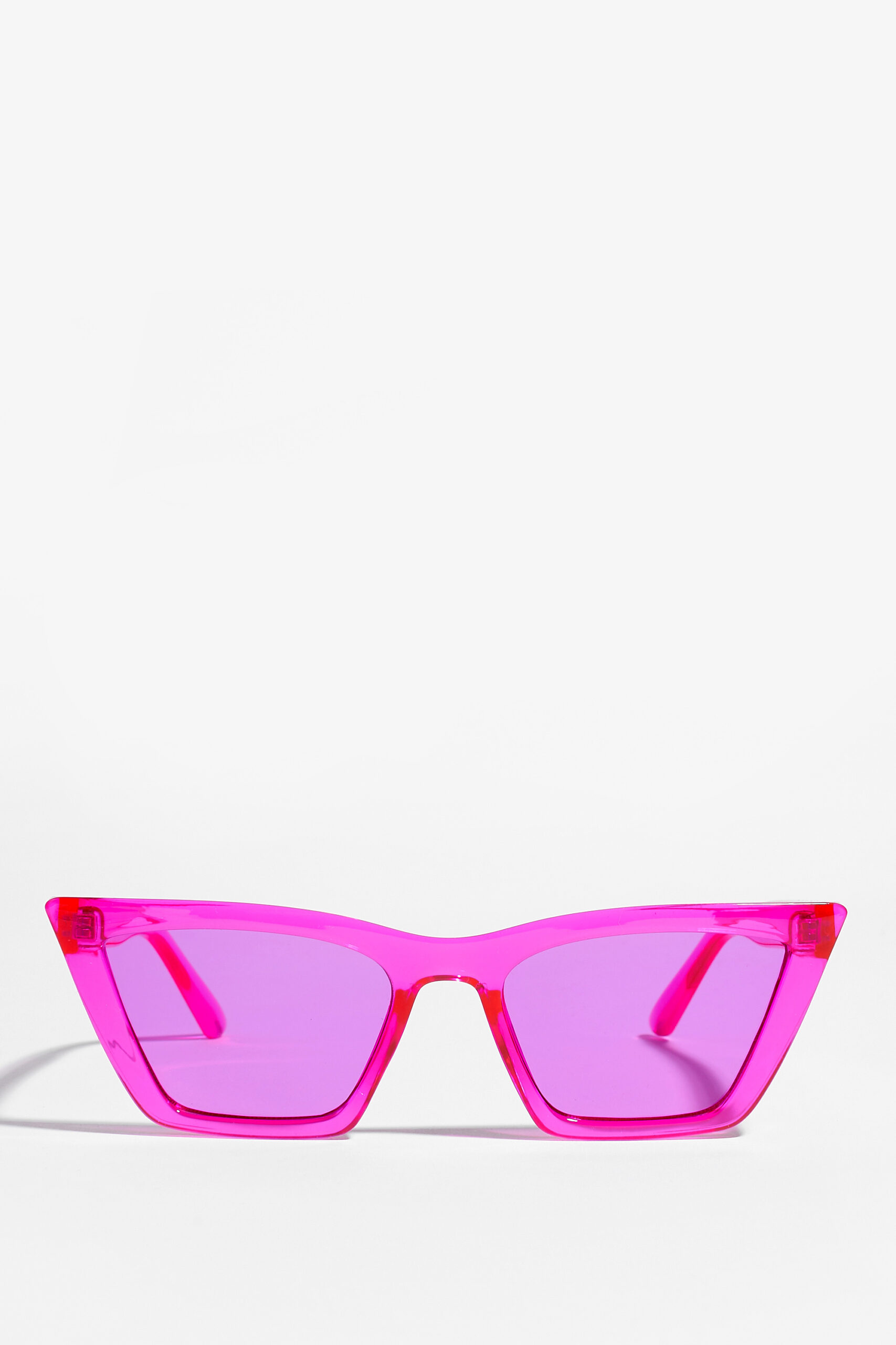 Pink Flat Cat Eye Sunglasses