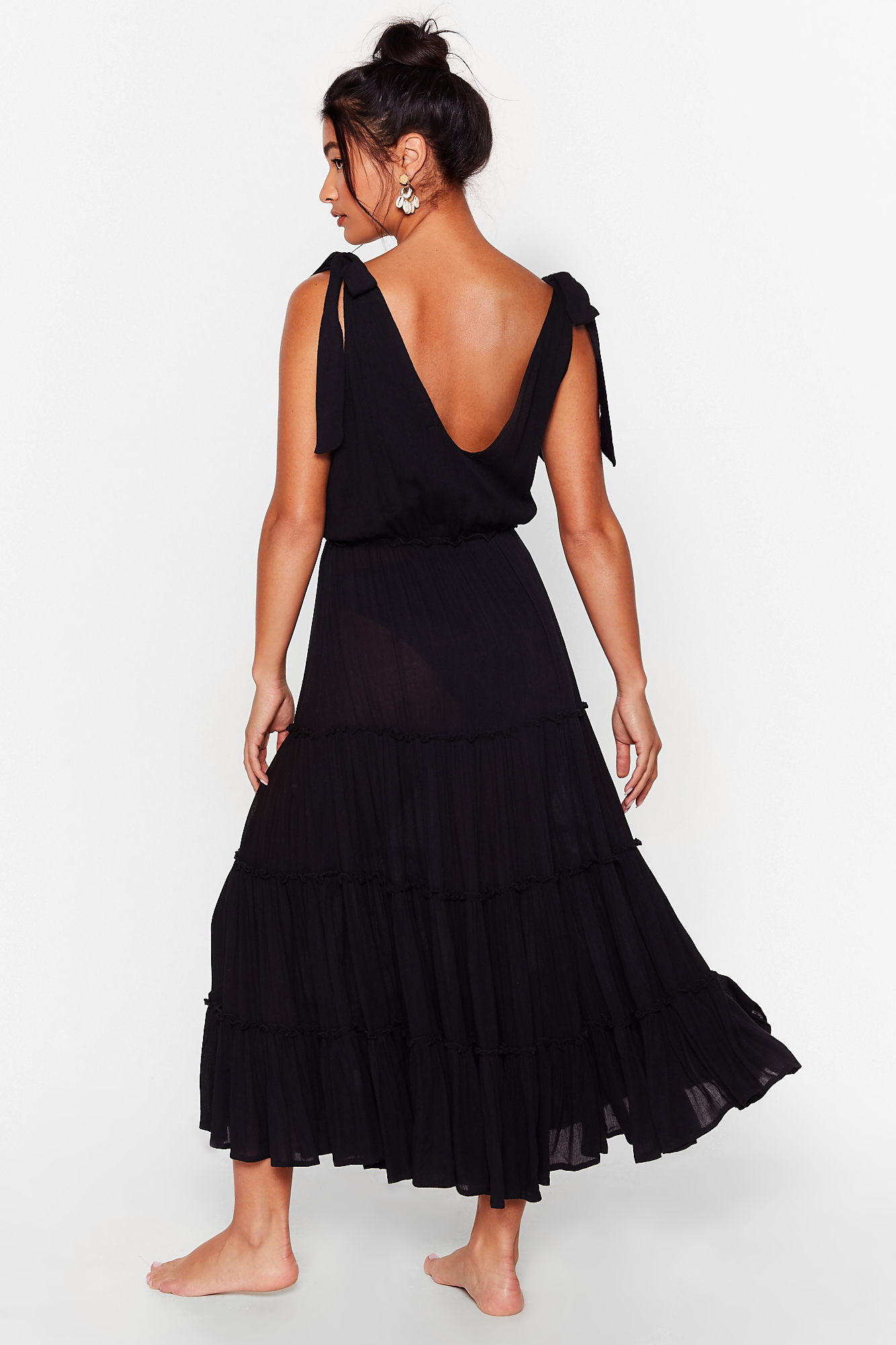 Cut Ties Cover-Up Midi Dress