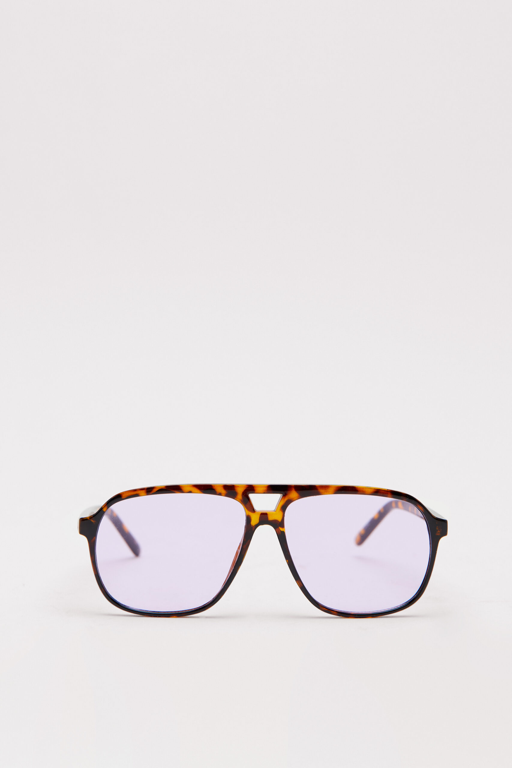 Colored Lens Tortoise Shell Aviator Sunglasses