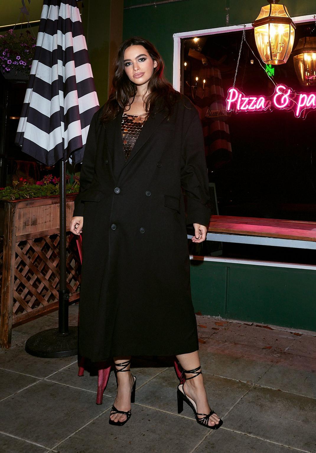 Plus Size Tailored Duster Coat