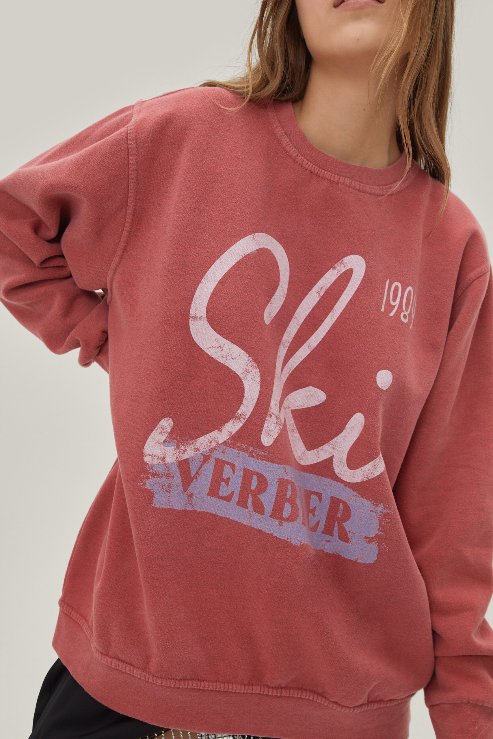 Ski Verbier Oversized Graphic Sweatshirt 