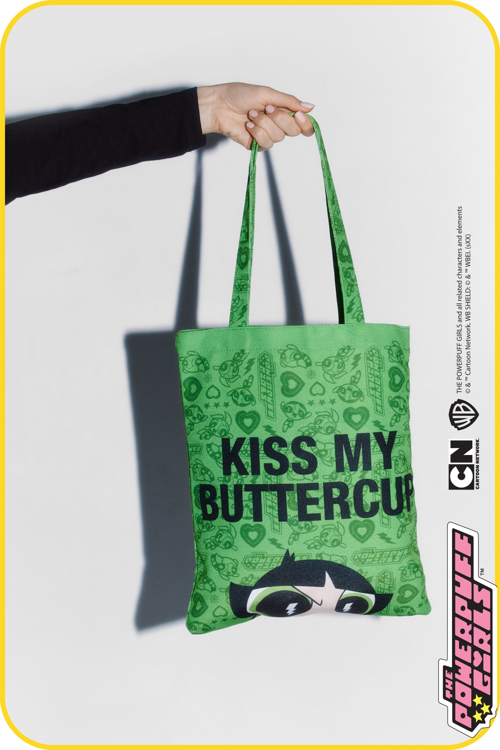 'Kiss My Buttercup' Powerpuff Tote Bag
