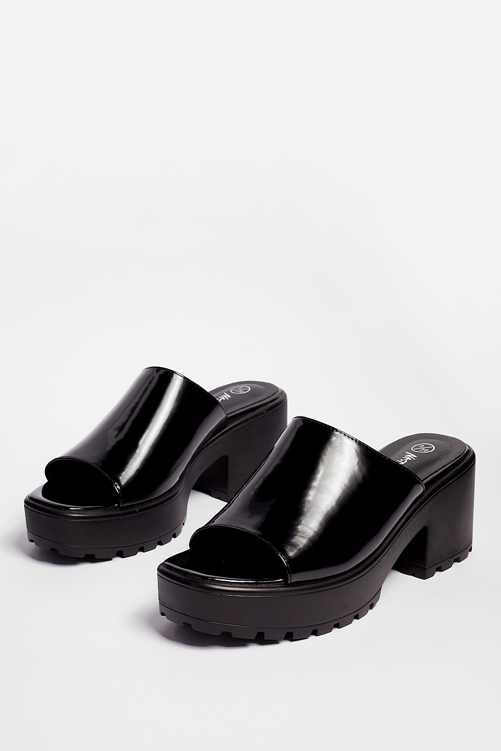 Let Love Mule Cleated Chunky Mules
