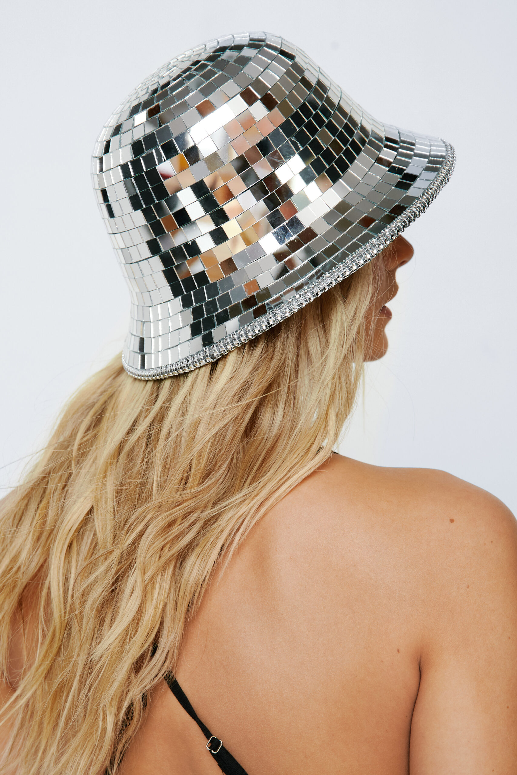 Mirror Embellished Bucket Hat