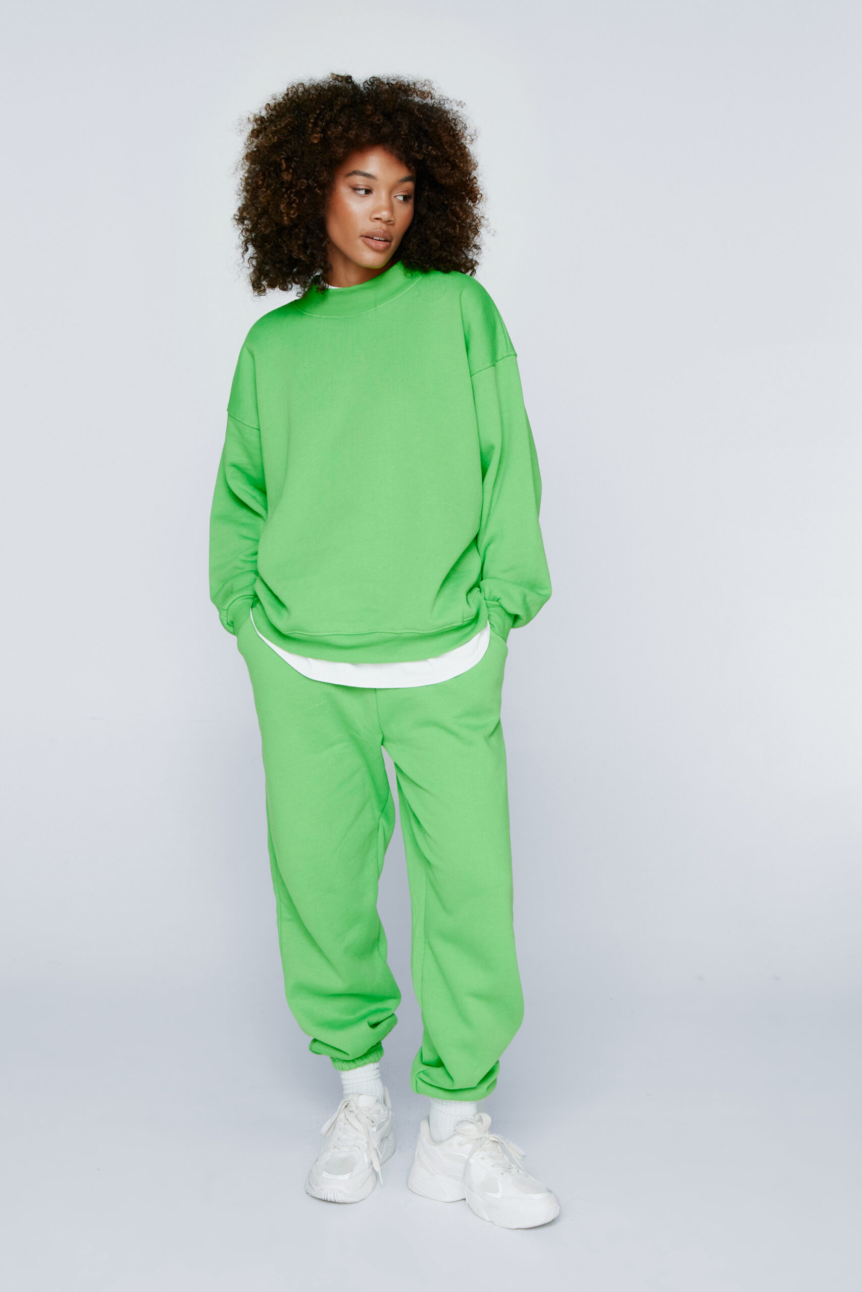 Tab Detail Relaxed Sweatshirt And Sweatpants Set
