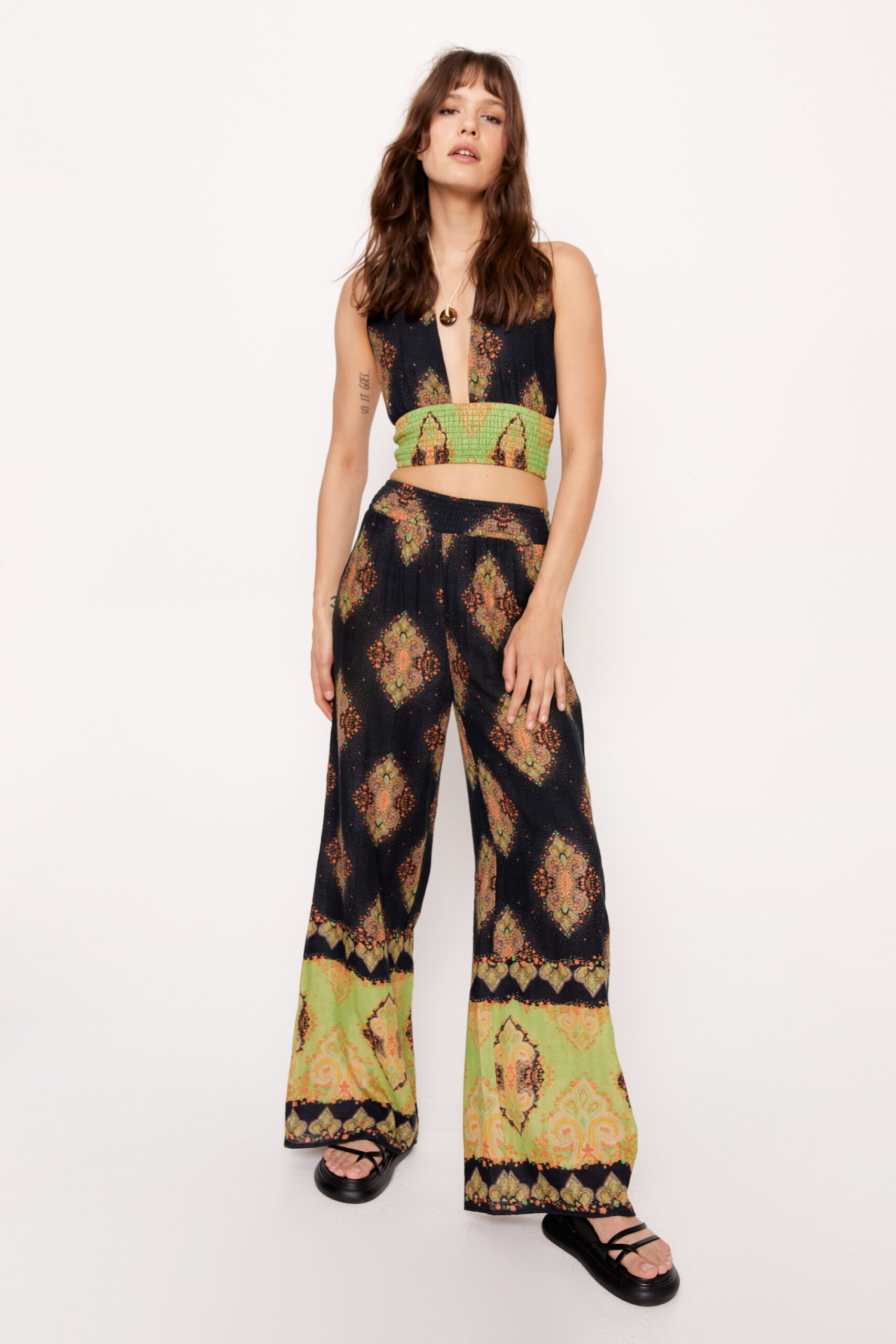 Paisley Two Piece Relaxed Pants