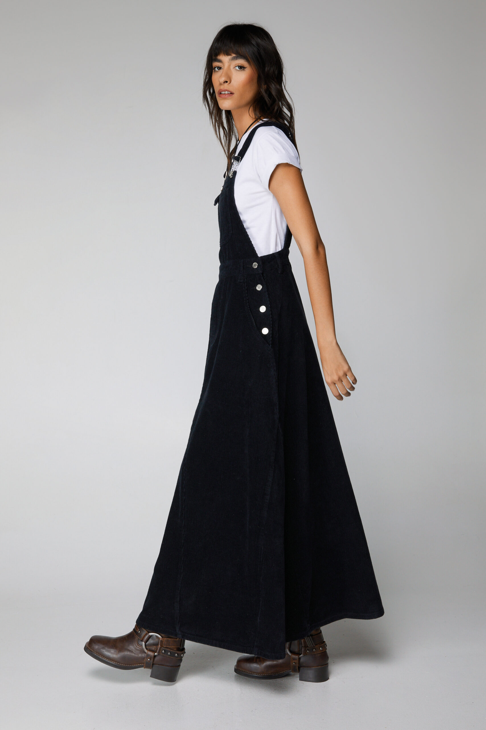Corduroy Overall Maxi Dress