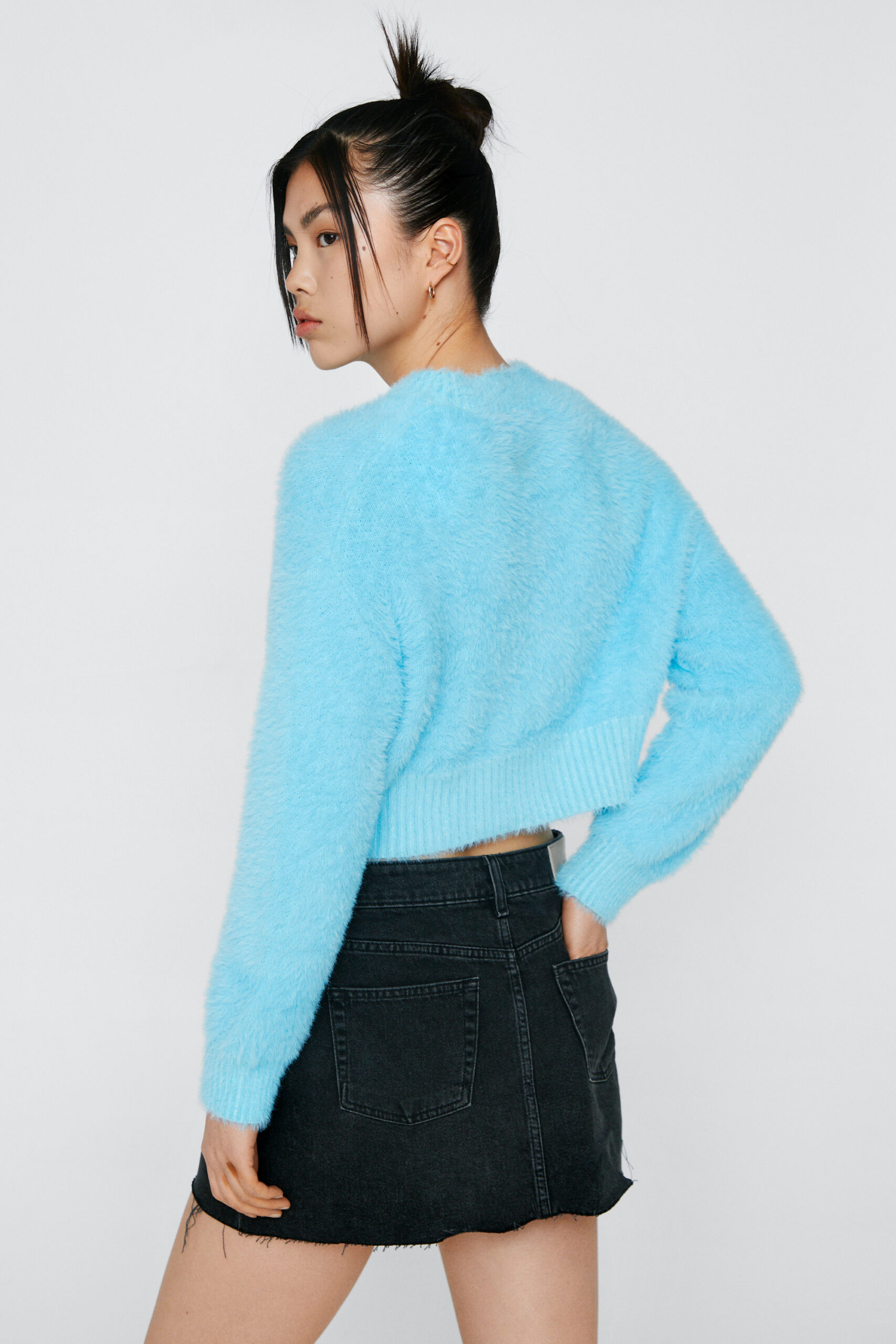 Fluffy Cropped Sweater