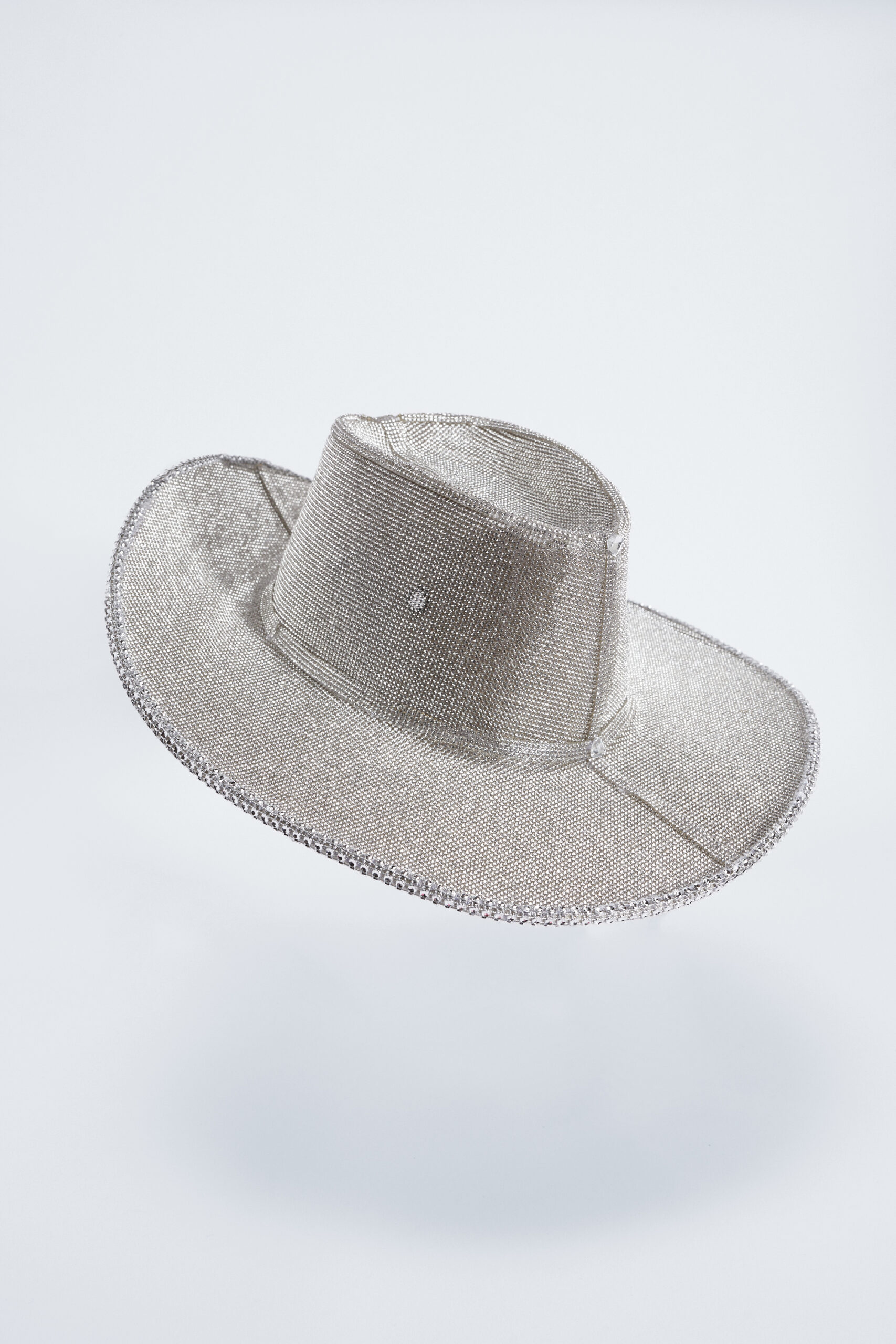 All Over Diamante Embellished Cowboy Hat