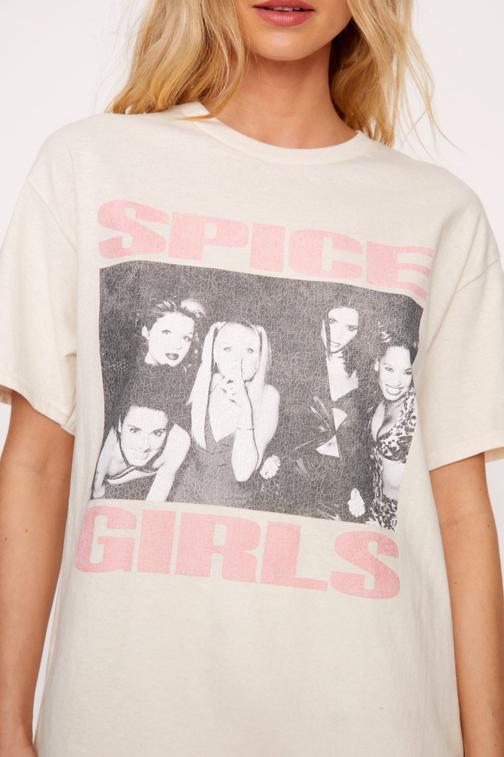 Spice Girls Oversized Graphic Band T-Shirt