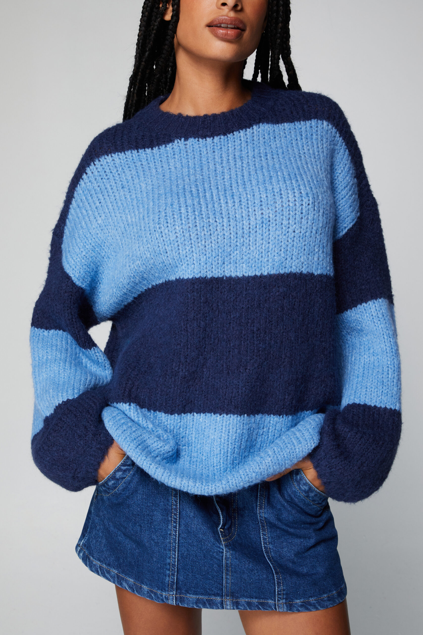 Stripe Oversized Sweater