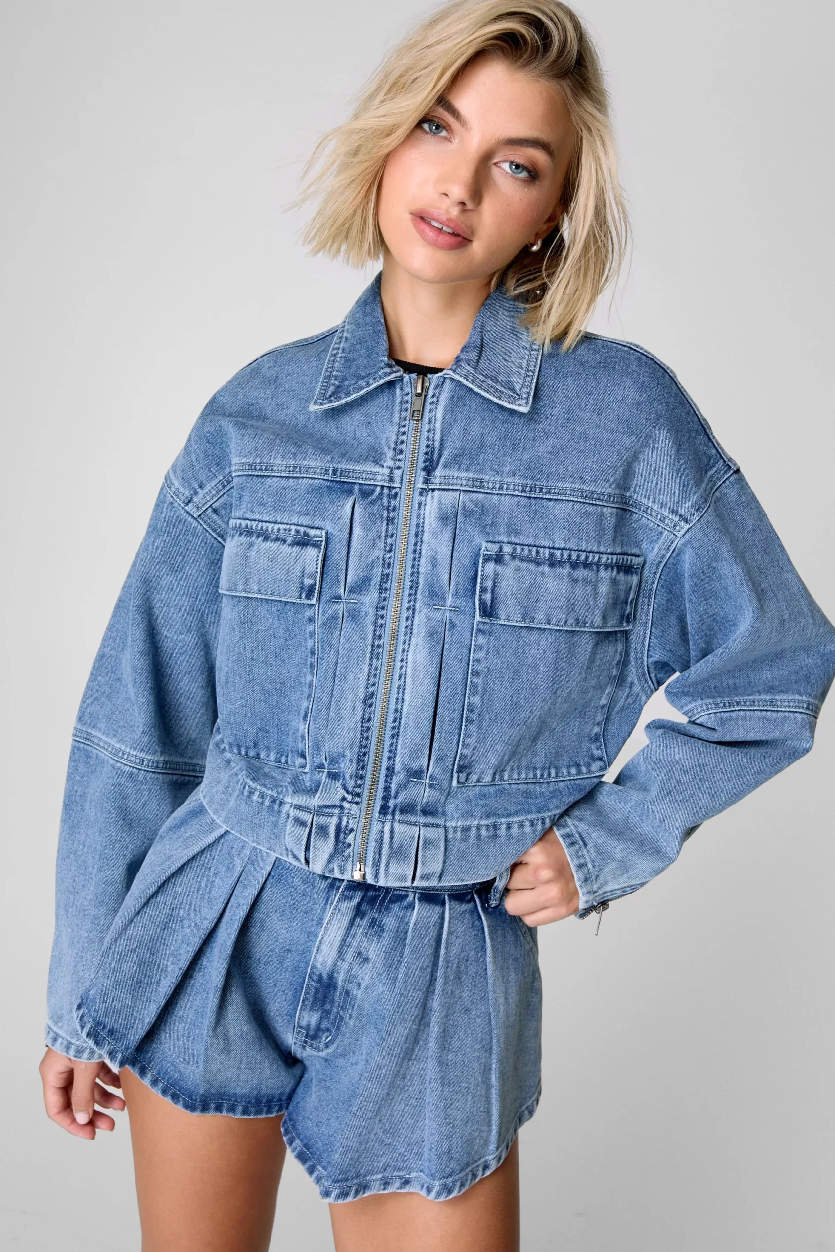 Denim Bomber Jacket