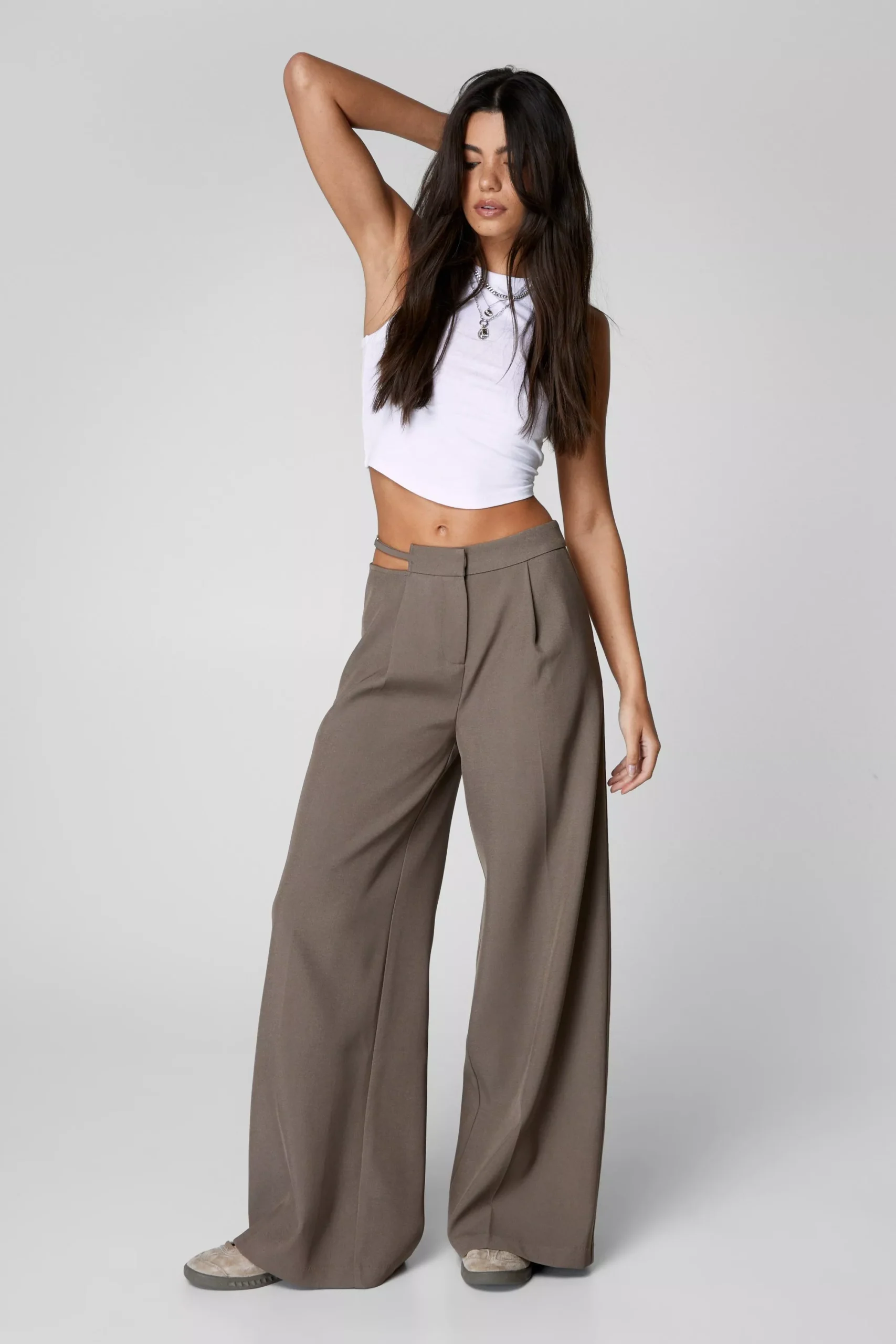 Tailored Cut Out Detail Trouser