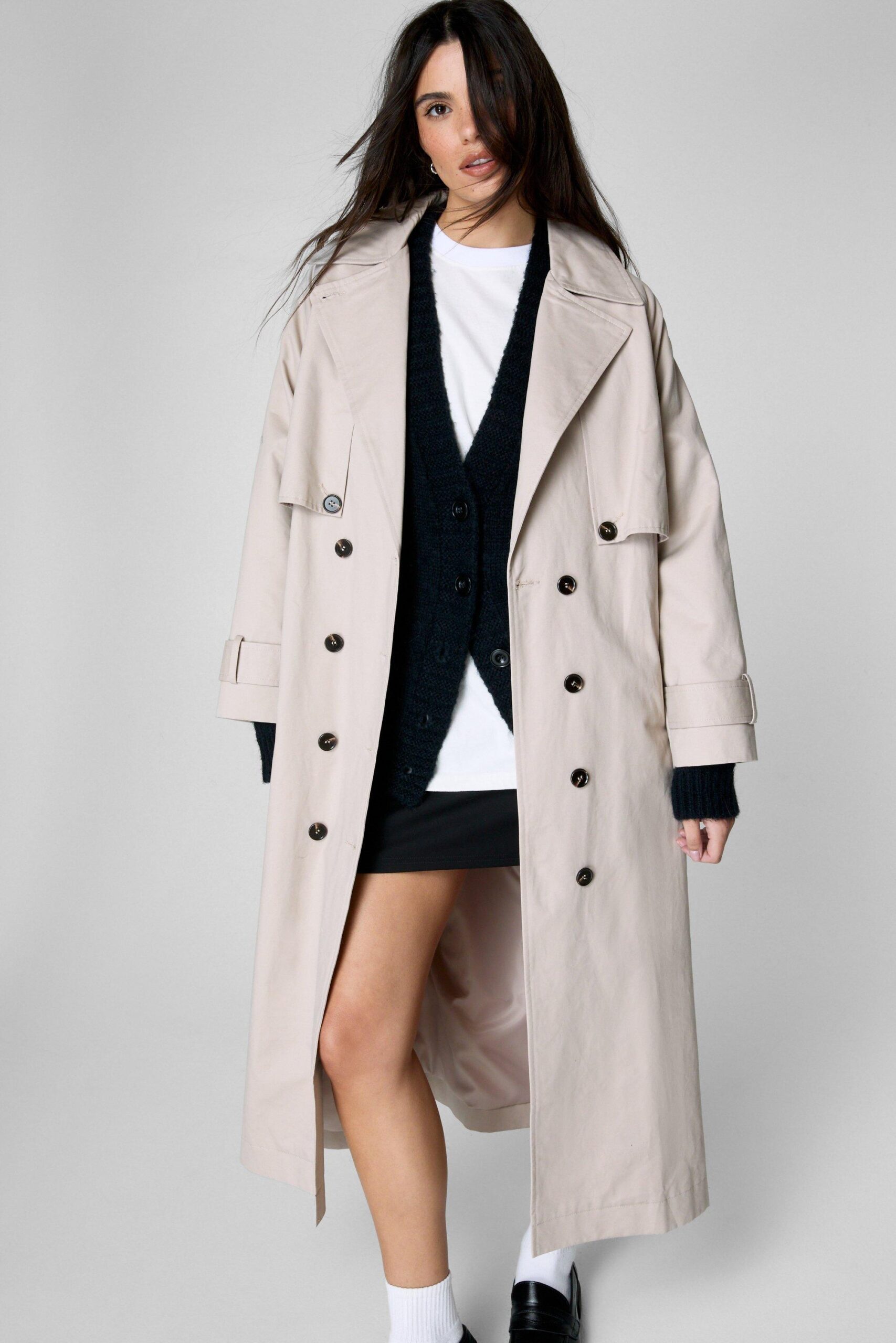 Petite Tailored Trench Coat